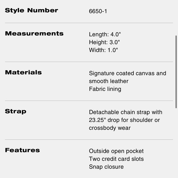 Coach Mini Wallet on a Chain Gold-tone Detachable Crossbody Card case - Picture 6 of 10